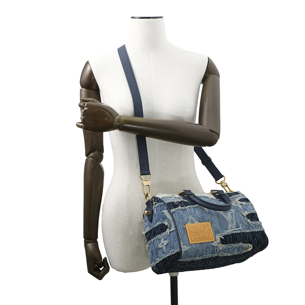 Louis Vuitton Monogram Denim Speedy Bandoulire Handbag Bag - Picture 4 of 7